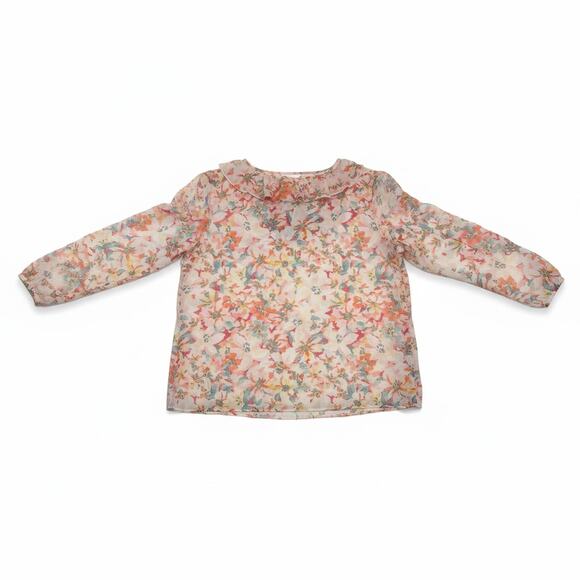 Womens Lauren Conrad Long Sleeve Floral Blouse w/‎ Slip Size 2X - Picture 4 of 7